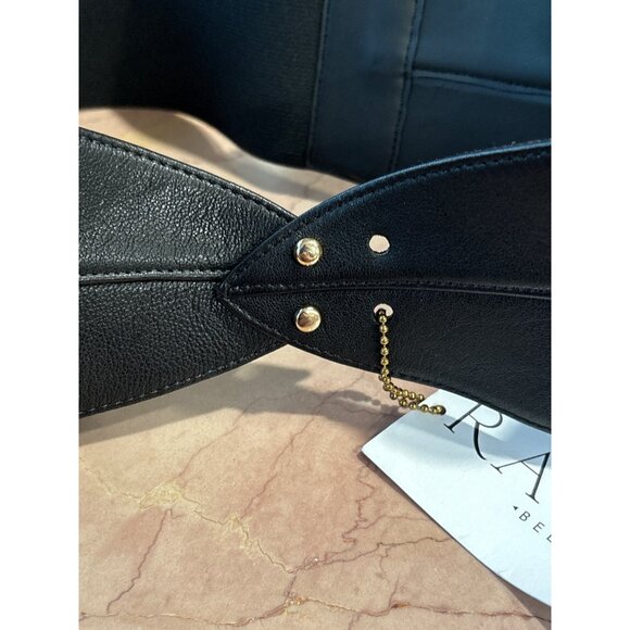 Raina Gaga Belt in Black Small/Medium New Womens Thick Leather wrap - Picture 6 of 10